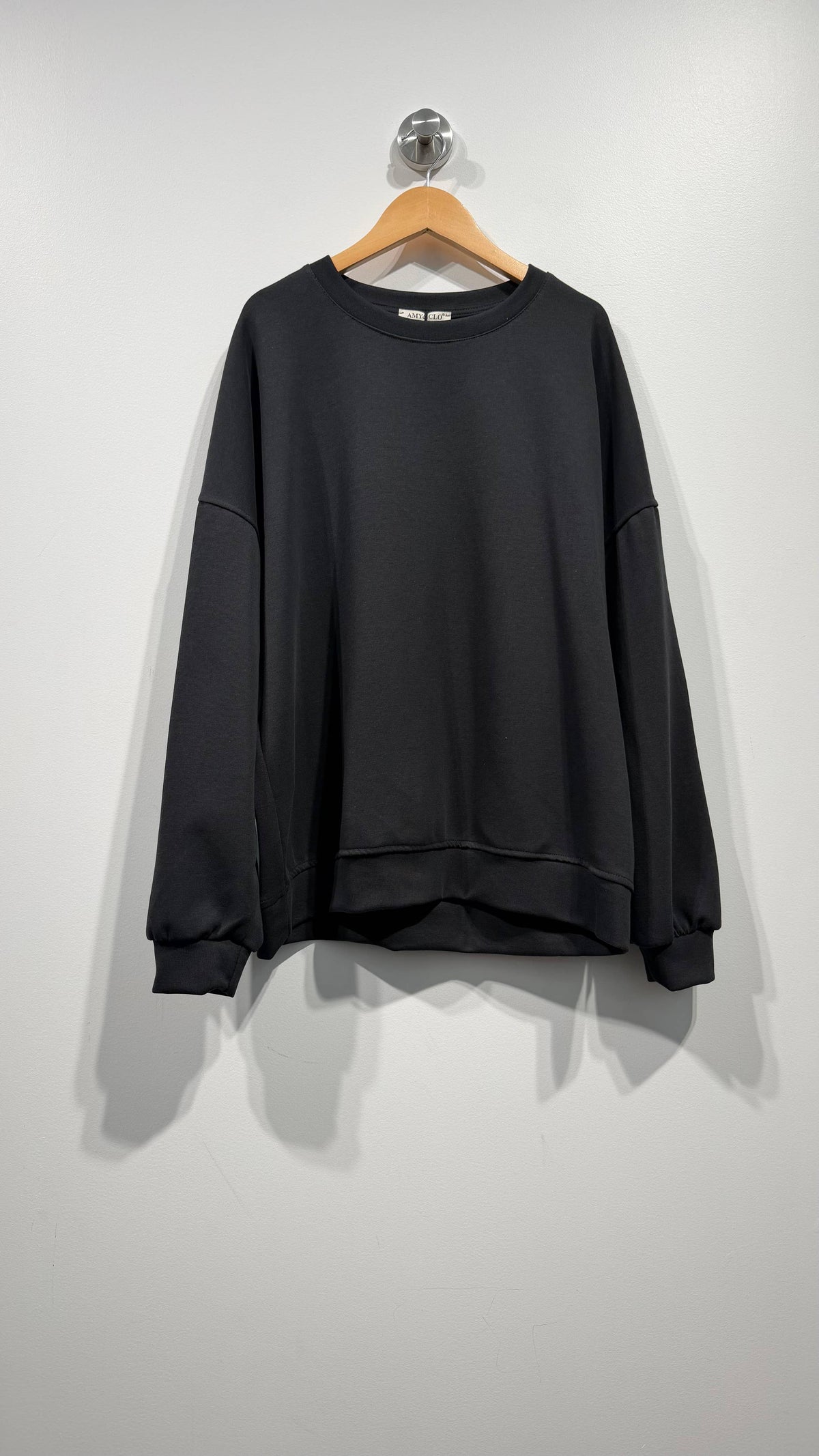 Oversized sweatshirt with "New York" inscription: Noir / TU
