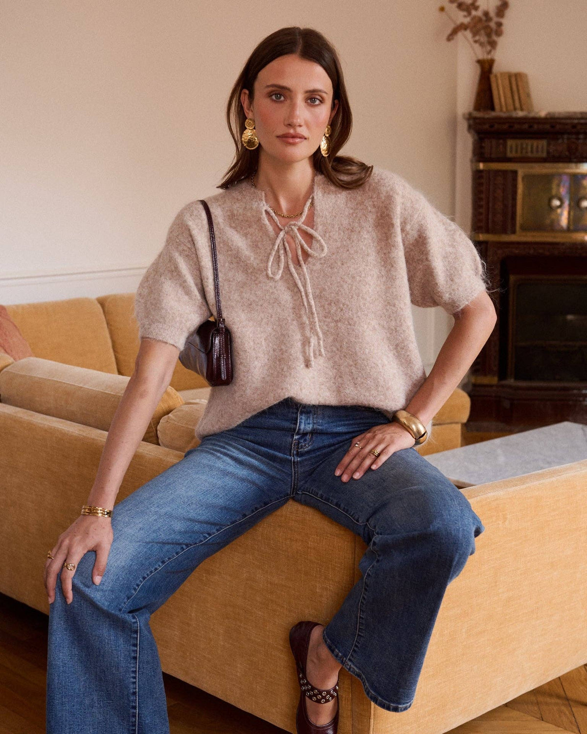 Zélie sweater: Taupe / YOU