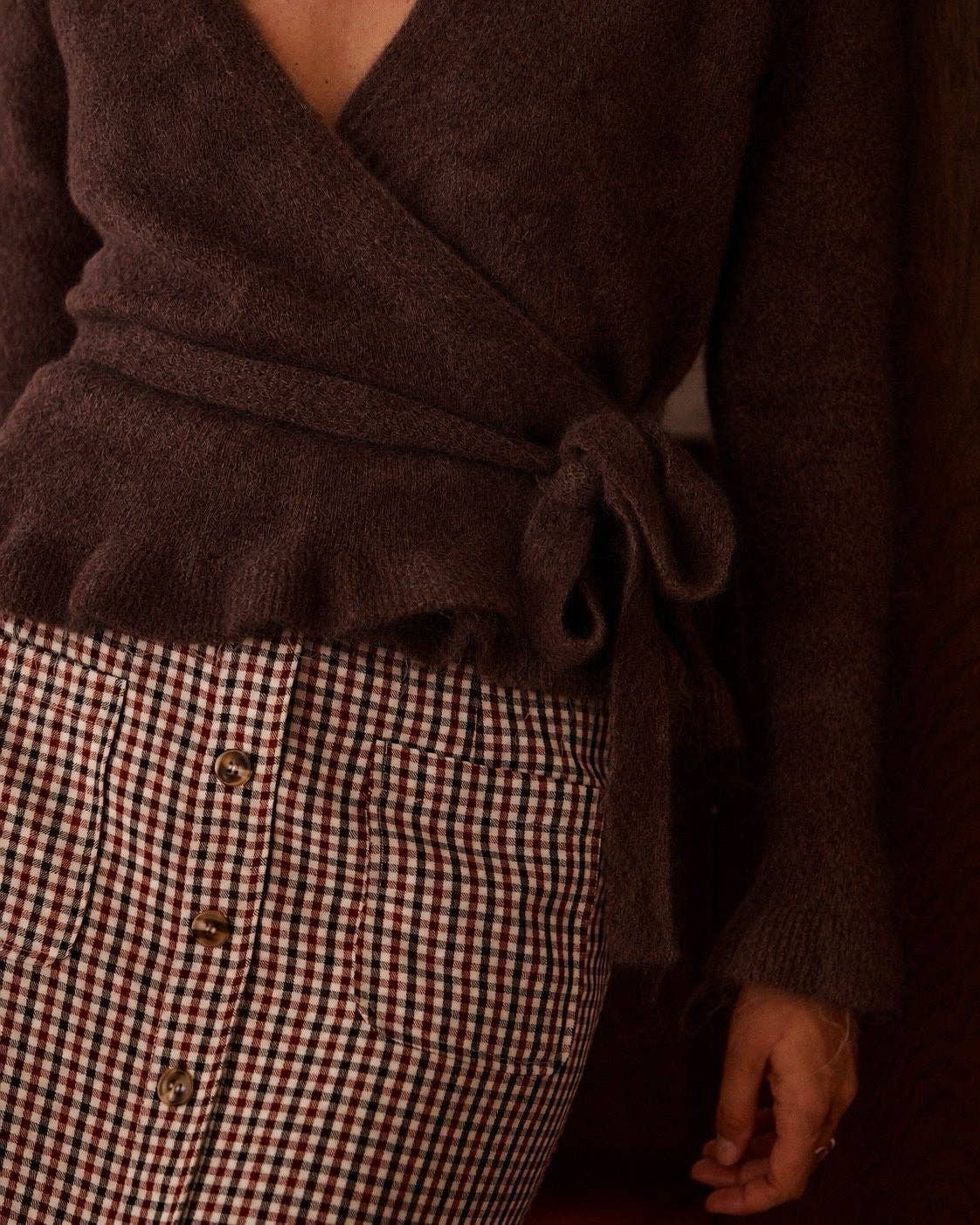 Ludmila cardigan: Beige / YOU