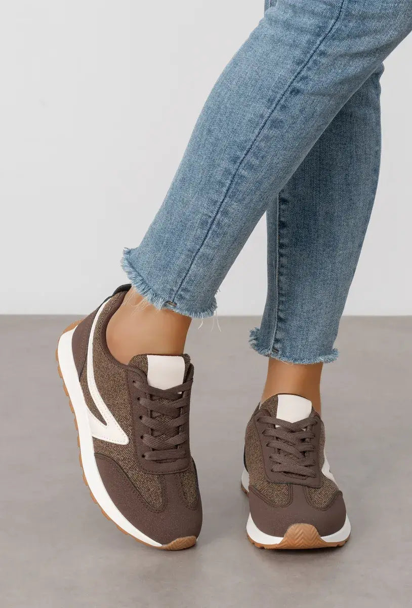Women's sneakers 1148: BROWN / 36-41 (123321)